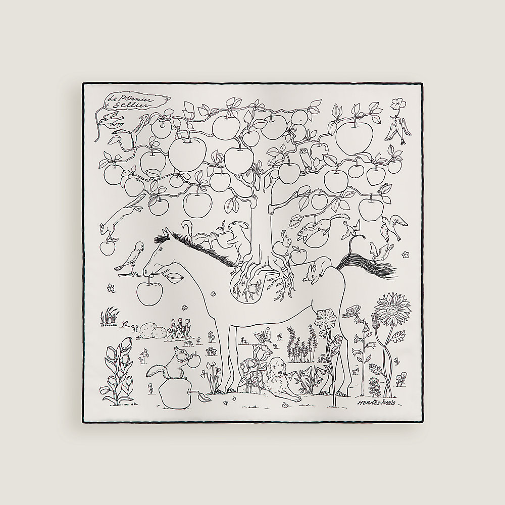 Le Pommier Sellier scarf 45 | Hermès USA